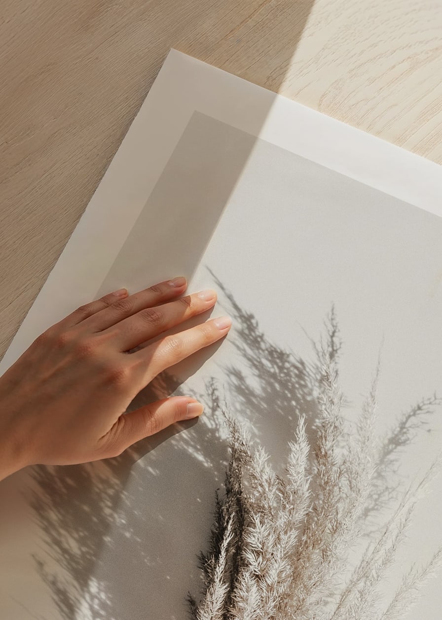 Fotografi av torkade beige vassstrån med tydlig skugga-12