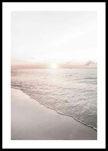 Poster Calm Beach Sunset