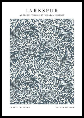 Poster William Morris Larkspur