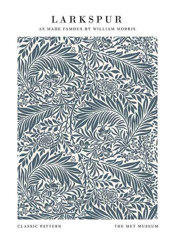  William Morris Larkspur