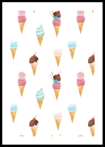 Poster Ice creams