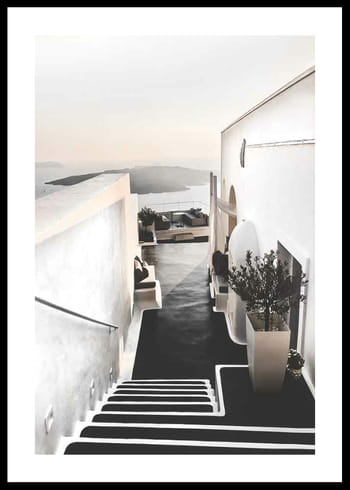 Poster Santorini Staircase