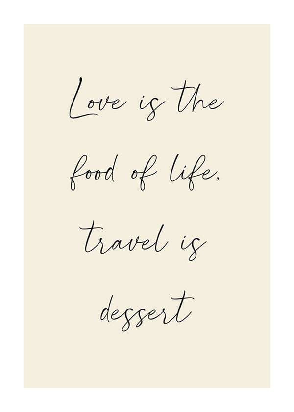 Juliste Food Of Life