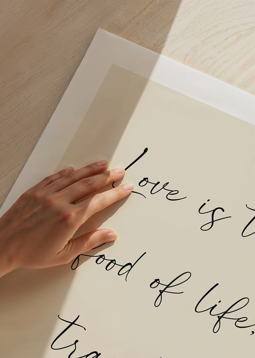Quote with black handwritten text on beige background-12
