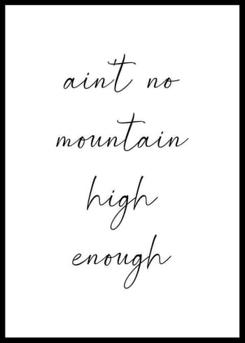 Poster No Mountain High