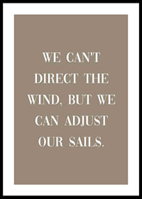 White motivational text quote on brown, solid color background-0