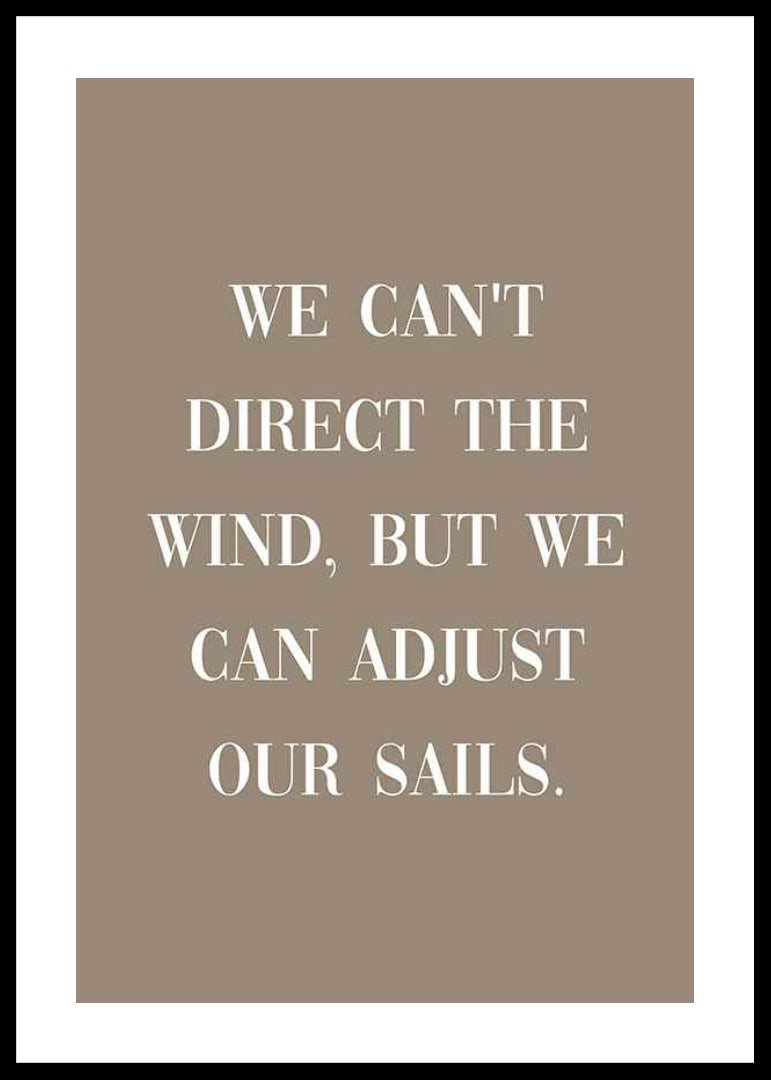 White motivational text quote on brown, solid color background-12