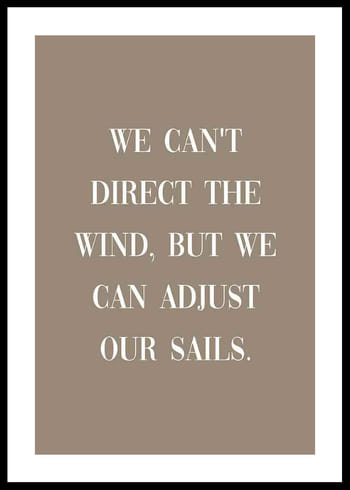 Poster Adjust Our Sails