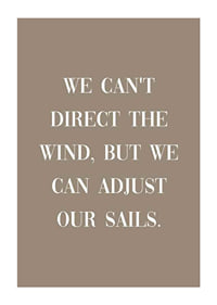 White motivational text quote on brown, solid color background-1