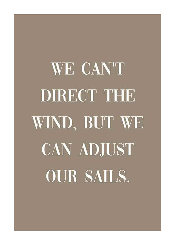 Juliste Adjust Our Sails