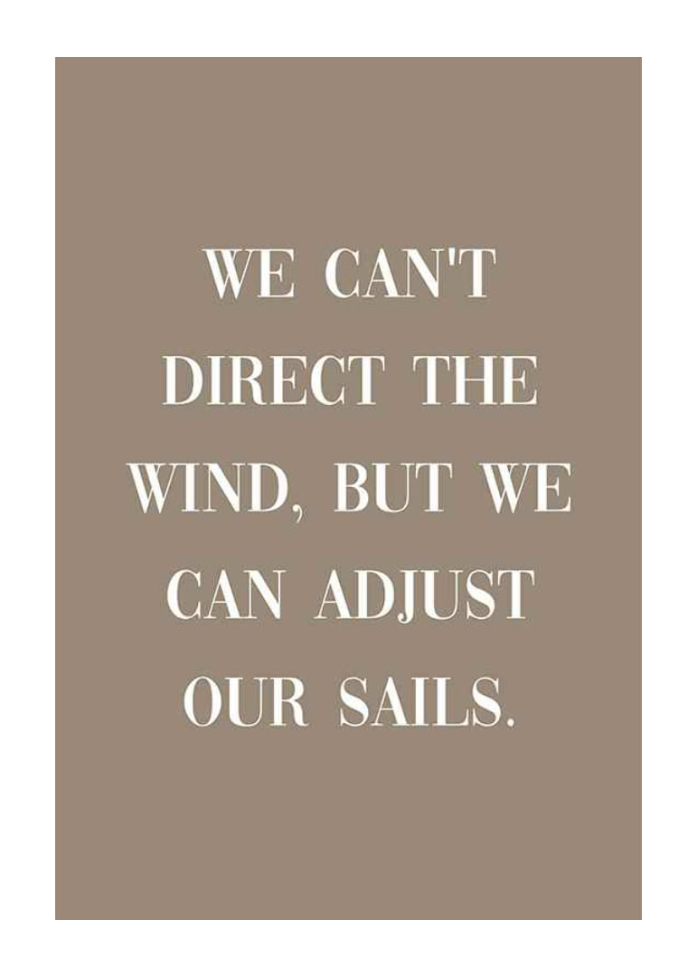 White motivational text quote on brown, solid color background-12