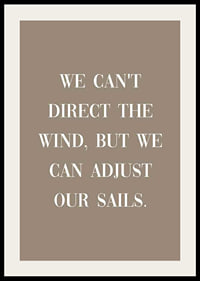 White motivational text quote on brown, solid color background-2
