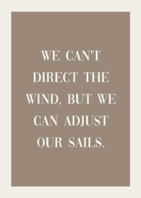White motivational text quote on brown, solid color background-3