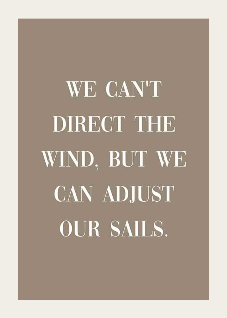 White motivational text quote on brown, solid color background-12