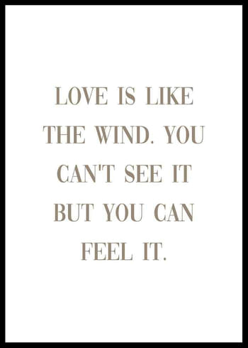 Poster Like The Wind