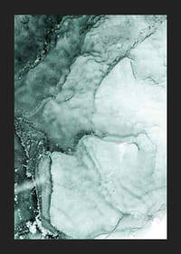 Abstracte vormen in turquoise groene tinten, vloeiende patronen-5