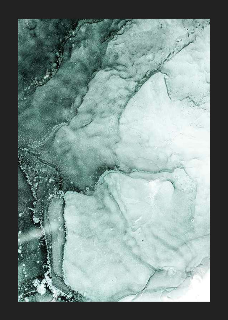 Abstracte vormen in turquoise groene tinten, vloeiende patronen-12