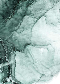 Abstract shapes in turquoise green shades, flowing patterns-7