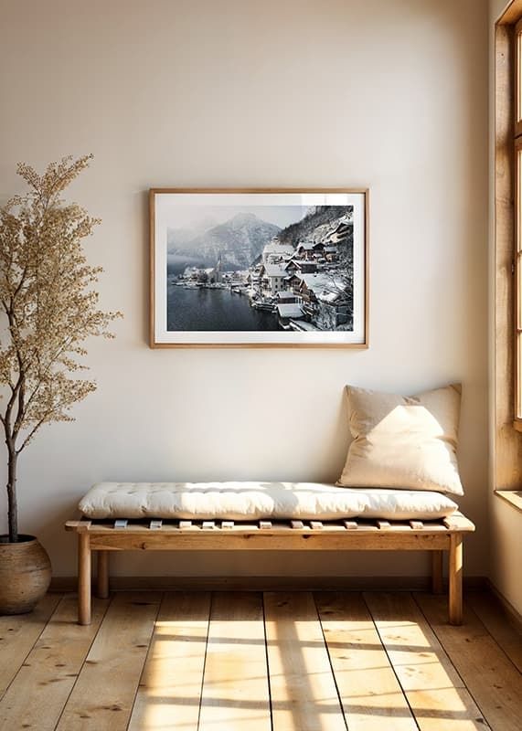 Poster Hallstatt In Winter crossfade