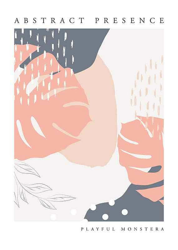 Plagát Playful Monstera