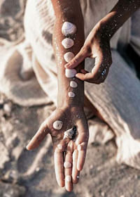 Sea Shells On Arm-3