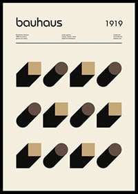 Graphic Bauhaus-inspired design with geometric shapes-0