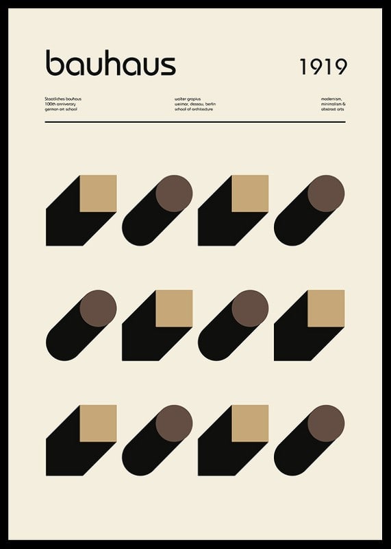 Graphic Bauhaus-inspired design with geometric shapes-12