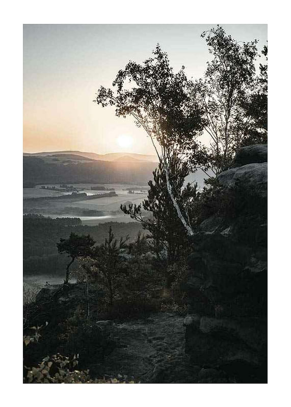 Plagát Sunrise In Switzerland No2