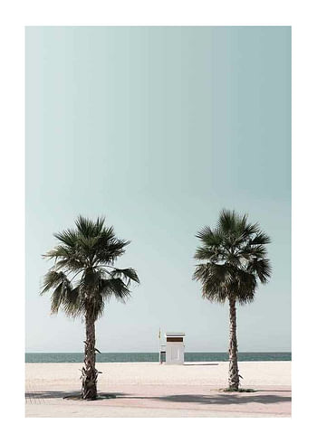 Poster Lifeguard Hut At Beach