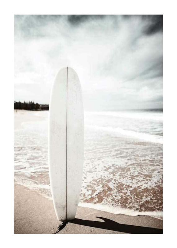 Plagát Standing Surfboard