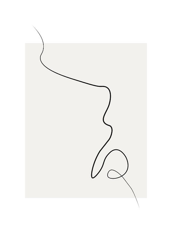 Poster Shapes Line Art No2