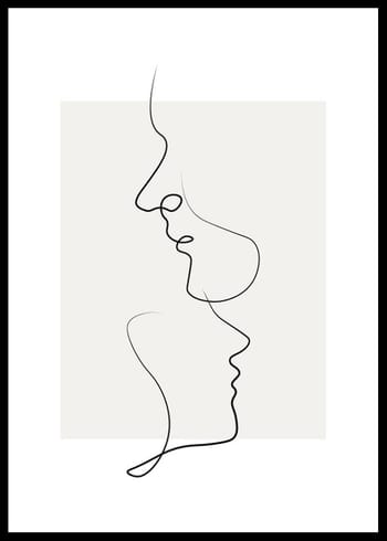 Poster Shapes Line Art No3