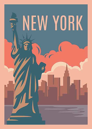 Poster Statue of Liberty New York