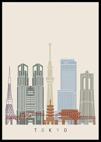 Poster Tokyo Landmarks