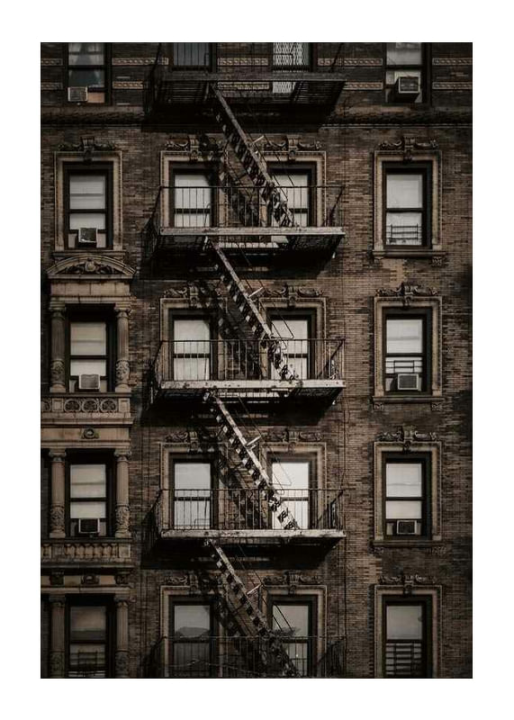 Plagát New York Fire Escape