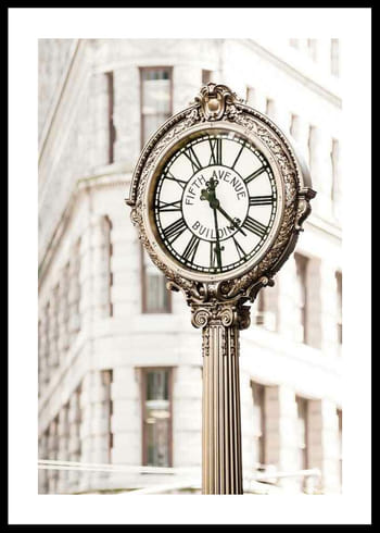 Póster Fifth Avenue Building Clock