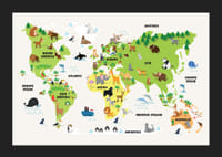 Wereldkaart Met Dieren-5