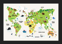 Verdenskort med dyr-5