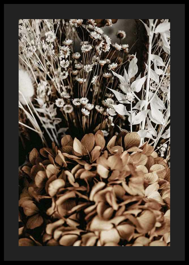 Fotografi av torkade blommor i bruna och beige toner-12