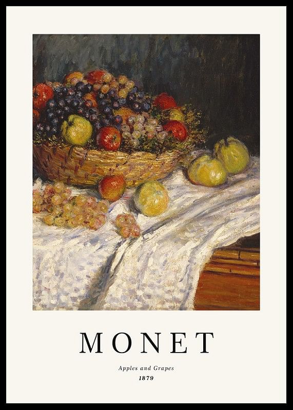 Monet Apples And Grapes-12