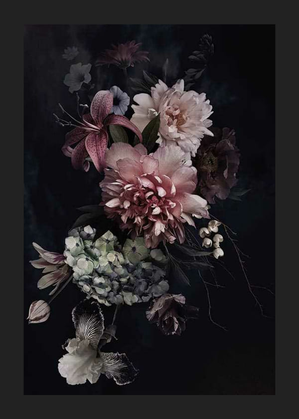 Poster Vintage Flower Bouquet