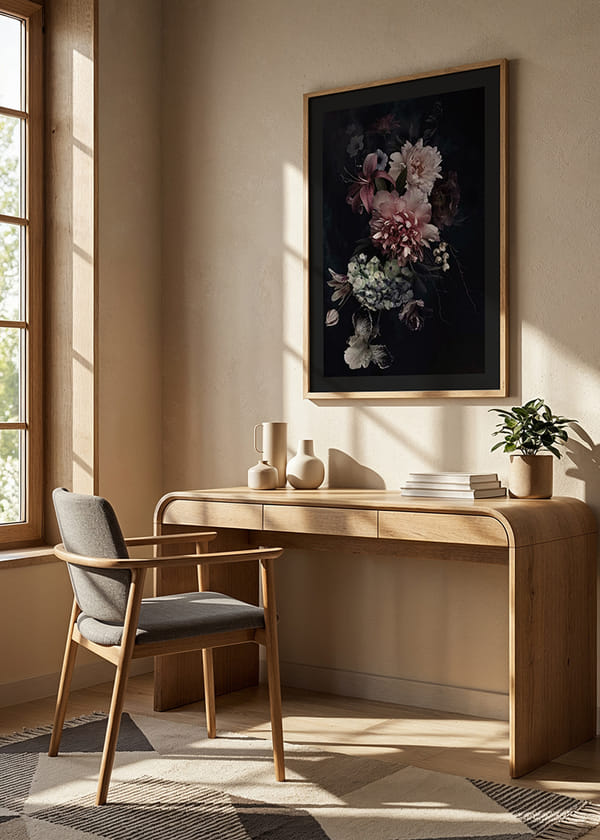 Poster Vintage Flower Bouquet crossfade