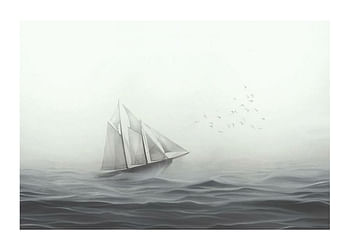 Poster Boat On Sea