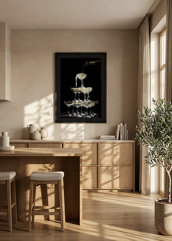 Poster Champagne Fountain crossfade