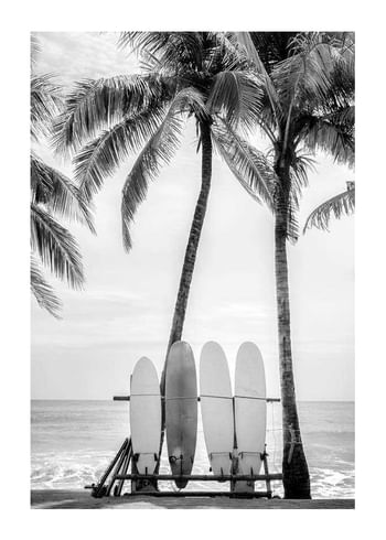 Poster Surfing Boards On Beach