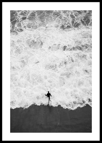 Poster Running Into Ocean