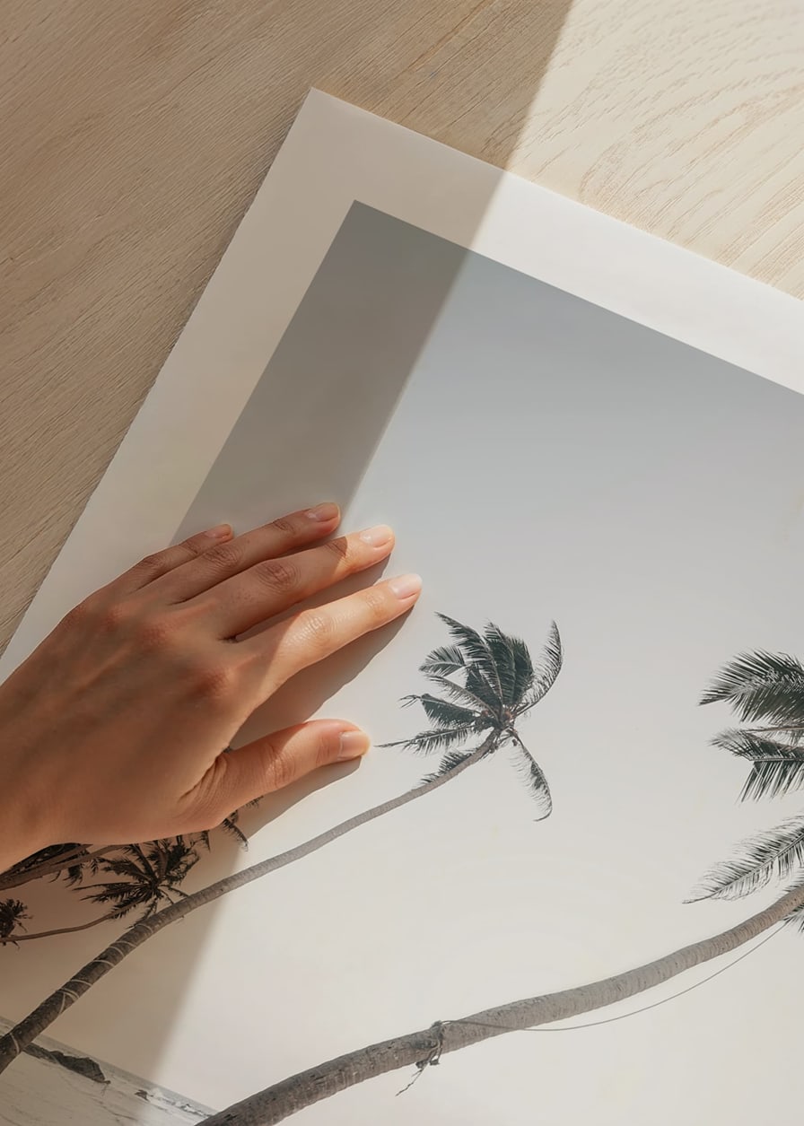 Palmieri fotografici lângă mare pe plaja cu nisip în tonuri moi-12