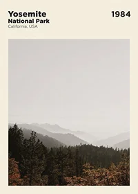 Mist-shrouded mountains and pine forest in soft, muted tones-1