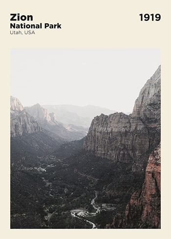 Poster Zion National Park