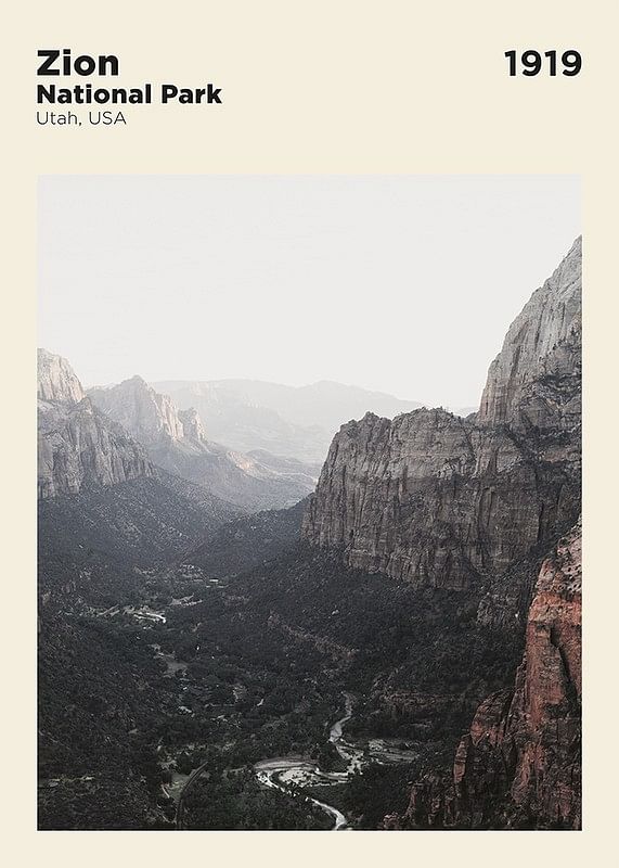Plagát Zion National Park